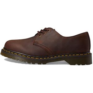 Dr. Martens Mocassins plats pour homme 1461, Cuir pleine fleur cir marron ch taigne, 41 EU - Publicité