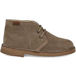 PAYMA Bottes Safari Desert en Cuir pour Hommes et Femmes. Fabriqué en Espagne. Bottines Chaussure Chukka Sport. Doublure de Fourrure. Semelle en Caoutchouc. Coleur: Taupe Doublure, Taille: EU 42 - Publicité