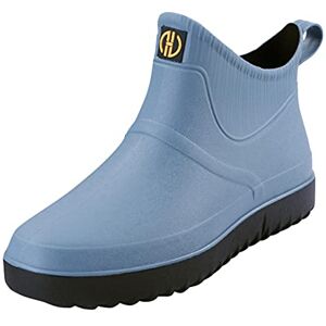 ALCRISP Bottes de Pluie pour Hommes imperméables et Caoutchouc antidérapantes Basses Pas Cher Legere Souple Jardin Chaussures de Pluie Impermeable - Publicité