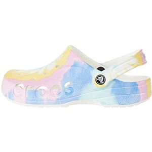 Crocs Mixte Baya Tie Dye Clog Sabots, Blanc Multicolore, 45/46 EU - Publicité