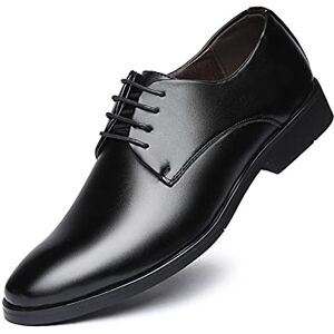 ZYPHYR Chaussures Oxford Formelles for Hommes à Lacets Bout Rond Chaussures Derby en Cuir PU Bas Anti-dérapant Bloc Talon Semelle en Caoutchouc Mariage (Color : Noir, Size : 37 EU) - Publicité