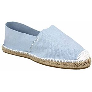 Desconocido Espadrilles classiques en toile avec semelle en jute, bleu ciel, 37 EU - Publicité