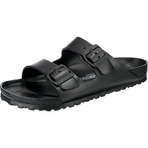 Birkenstock Arizona, Sandales Bout ouvert Homme, Noir (Noir) 46 EU (étroit) - Publicité