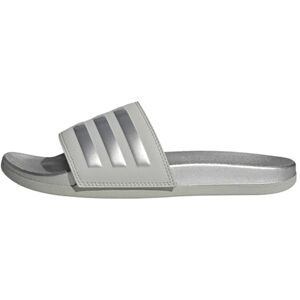 Adidas Damen Adilette Comfort Slides, Grey Two / Silver Metallic / Grey Two, 36 2/3 - Publicité