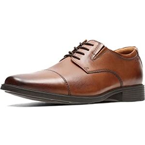 Clarks Homme Tilden Cap' Tissu Oxford, Cuir Dark Tan, 42.5 EU Large - Publicité