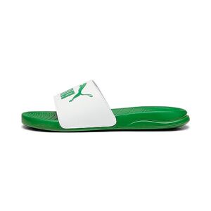 Unisex Adults' Fashion Shoes POPCAT 20 Slide Sandal, PUMA WHITE-ARCHIVE GREEN, 44.5 - Publicité