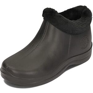 PLAME Bottes de Pluie Doublées Hommes Bottes EVA pour Femmes Bottes de Pluie Chaudes 36-46 UE (Noir, Système Taille Chaussures EU, Adulte, Numérique, Moyen, 36) - Publicité