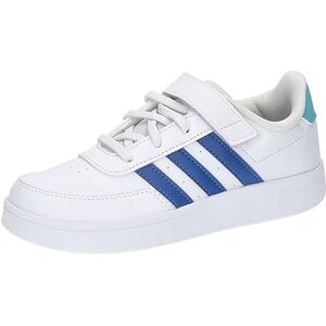 Adidas Breaknet Lifestyle Court Elastic Lace and Top Strap Shoes Low, FTWR White/Team Royal Blue/Light Aqua, 36 2/3 EU - Publicité