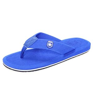 Jinsha Hommes Tongs Été Tongs pour adultes Chaussures de plage et de piscine（blue 37） - Publicité