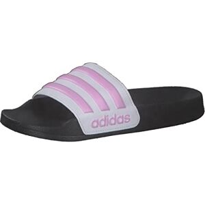 Adidas Adilette Shower Tongues, Blanc crème Lilas clair Blanc nuage, 31.5 EU - Publicité