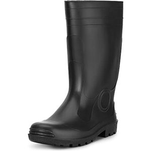 Ladeheid Bottes de Pluie Bottes en Caoutchouc en PVC Homme LA-974 (Noir, 39 EU) - Publicité