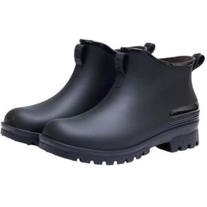 BIISDOST Bottes en caoutchouc pour homme Bottes courtes imperméables Bottes de pluie Antidérapantes Chaussures de travail Bottes de pluie légères à enfiler Chaussures de jardin Grandes - Publicité