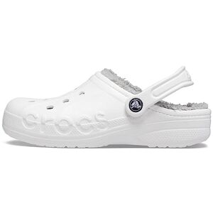 Crocs Sabots Baya Lined Unisexe, White Light Grey, 45/46 EU - Publicité