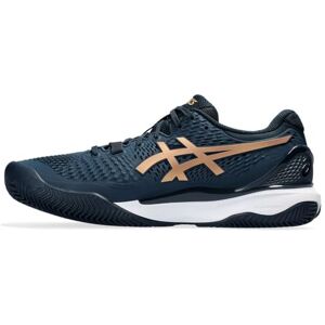 Asics Homme Gel-Resolution 9 Clay Sneaker, French Blue/Pure Gold, 44 EU - Publicité