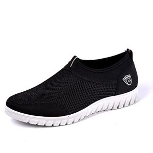 Asifn Hommes Respirant Casual Mocassins Mesh Tissu Léger Mocassins Confortable Extérieur Conduite Voyage Chaussures de Mode（Noir,41 EU - Publicité