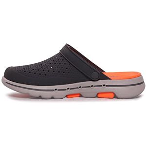 Skechers Homme Gowalk 5-Étonné Sabot, Anthracite/Orange, 43 EU - Publicité