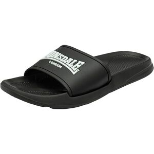 Lonsdale Homme Naples Slide Sandal, Black/White, 45.5 EU - Publicité