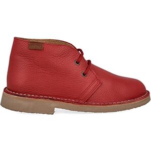 PAYMA Bottes Safari Desert en Cuir Souple pour Hommes et Femmes. Fabriqué en Espagne. Bottines Chaussure Chukka Sport. Semelle en Caoutchouc. Coleur: Rouge Souple, Taille: EU 36 - Publicité