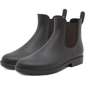 Uniuni Bottes de Pluie Femmes Antidérapant Chelsea Boots Hommes Imperméable Légères Confort Caoutchouc Bottines Marron 37 - Publicité