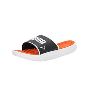 Men's Fashion Shoes SOFTRIDE SLIDE MASSAGE Slide Sandal, PUMA BLACK-PUMA WHITE-CAYENNE PEPPER, 46 - Publicité