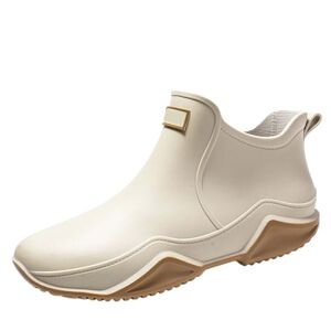 BIISDOST Bottes en caoutchouc pour homme Bottes courtes imperméables Bottes de pluie Antidérapantes Chaussures de travail Bottes de pluie légères à enfiler Chaussures de jardin Grandes - Publicité