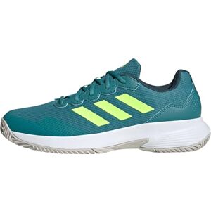 Adidas Homme Gamecourt 2.0 Tennis Shoes Sneakers, Arctic Fusion/Lucid Lemon/FTWR White, 36 EU - Publicité