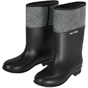 KOTARBAU Bottes en caoutchouc Unisexe Bottes de travail Bottes de travail Imperméables Bottes d'hiver Bottes de pluie, noir/gris, 39 EU - Publicité