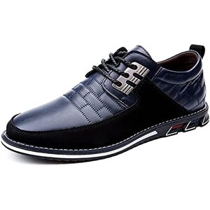 Asifn Hommes Cuir Chaussures Décontractées Bureau de Conduite Marche Chaussures à Lacets Affaires Oxford Chaussures Moccasin Respirant et Luxueux（Bleu,41 EU - Publicité