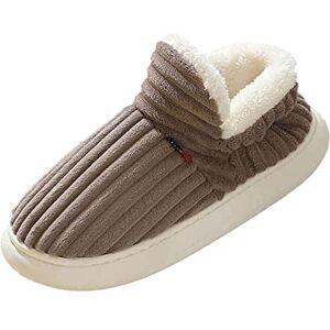 Woaikeyu Chaussons Homme pantoufles automne et hiver intérieur et extérieur mode Pantoufles De Maison Hommes couleur unie confortable sac plat avec chaud antidérapant Plates (B, 41) - Publicité