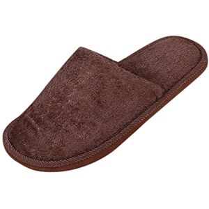 Luckywaqng Hommes Chaussures Jan Antidérapantes Chambre à Coucher Doux Hommes Maison Peluche Sol Chaud Pantoufles Pantoufles pour Hommes Bottes d'hiver Intérieur Hommes Chaussures Larges Pieds 45, - Publicité