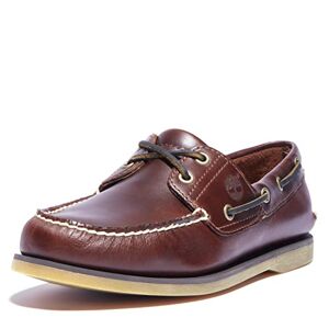 Timberland Homme Classic 2 Eye Chaussures Bateau, Marron Rootbeer Smooth, 44 EU - Publicité