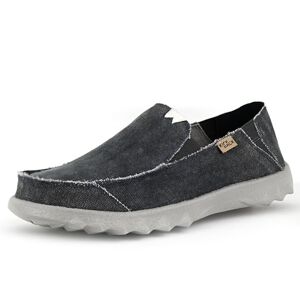 Kickback Couch Chaussures pour Hommes Couleur Dark Navy Slip on Légères en Coton pour Hommes Mocassins pour Hommes Chaussures Casual Chaussure d'été pour Hommes Taille EU45 - Publicité