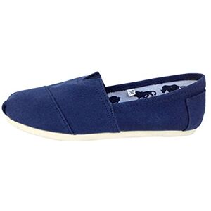 Dooxi Hommes Femmes Décontractée Plat Loafers Chaussures Mode Confort Couleur Unie Espadrilles Bleu 37(23.5cm) - Publicité