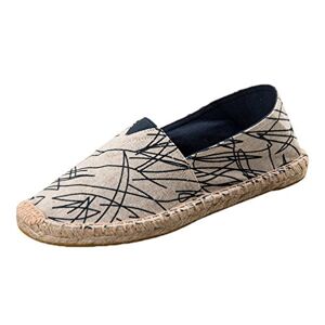 Dooxi Hommes Femmes Amoureux Décontractée Plat Loafers Chaussures Mode Confort Espadrilles 40(25cm) - Publicité