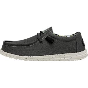 Hey Dude Homme Toile Stretch Wally MOC Toe Shoes, Noir, 37 EU - Publicité