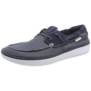 Clarks Homme Higley Tie Boat Shoe, Navy Combi, 41 EU - Publicité