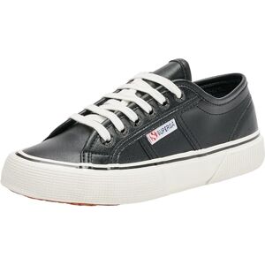 Superga Mixte 2490 Vegan Faux Leather Plat Oxford, Black White Ivoire, 37 EU - Publicité