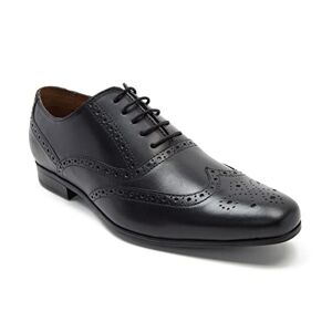Thomas Crick Portland Oxford Chaussures richelieu en cuir à lacets pour homme, Noir , 46 EU - Publicité
