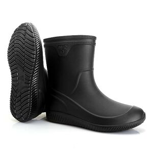 Jesindr Bottes De Pluie Homme, Antidérapant Imperméable à l'eau Bottes Caoutchouc, Chaussures De Sécurité Légère, Noir, 39 EU - Publicité