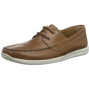 Clarks Homme Karlock Step Chaussures Bateau, Marron (Tan Leather), 42 EU - Publicité