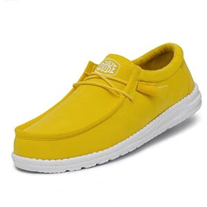 Hey Dude Homme Wally Slub Canvas MOC Toe Shoes, Jaune Empire, 37 EU - Publicité