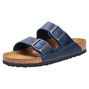 Birkenstock Arizona Oiled Leather Soft Footbed Sandals 36 EU Blue - Publicité
