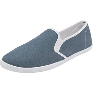 Générique Chaussures d'été en toile à enfiler pour homme, Denim délavé., 44 EU - Publicité