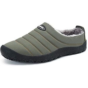 SMajong Hiver Chaussons en Peluche Chaud Pantoufles de Maison Intérieur Imperméables Mules Accueil Slippers Outdoor Coton Chaussures pour Femmes Hommes Grande Taille 40 EU - Publicité