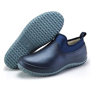 CERYTHRINA Chaussure de Cuisine Impermeable Résistantes à l'huile Caoutchouc Unisex pour Jardinage Antiderapant Sabots de Chef Legere Respirant Adulte Extérieur Bord de Mer Bleu-Coton 48 - Publicité