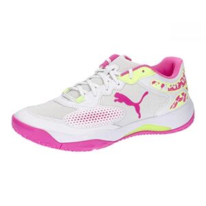 Unisex Adults' Sport Shoes SOLARCOURT RCT Tennis Shoes, PUMA WHITE-RAVISH-FAST YELLOW, 41 - Publicité