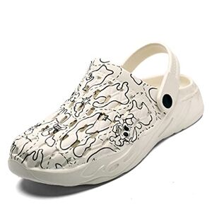 Rengzun Sabots Homme Respirant Chaussures de Jardin D'Été Léger Antidérapant Pantoufles Plastique Sandales de Plage Taille 39-47 - Publicité