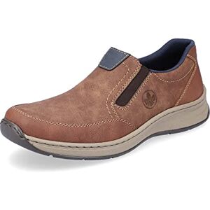 Rieker Homme Chaussures Basses 14362, Monsieur Mocassin,Chaussons,Semelle intérieure Amovible,Chaussures de Loisirs,Marron (Braun / 24),41 EU / 7.5 UK - Publicité