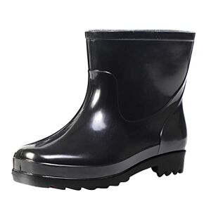 Générique Bottes de Pluie en Caoutchouc Courtes pour Homme Bottes en Caoutchouc imperméables pour Jardin Homme Chaussures de Pluie Chaussures de Pluie Et Sabots Homme Été (Black, 39) - Publicité