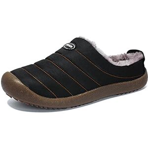 SMajong Hiver Chaussons en Peluche Chaud Pantoufles de Maison Intérieur Imperméables Mules Accueil Slippers Outdoor Coton Chaussures pour Femmes Hommes Grande Taille 40 EU - Publicité